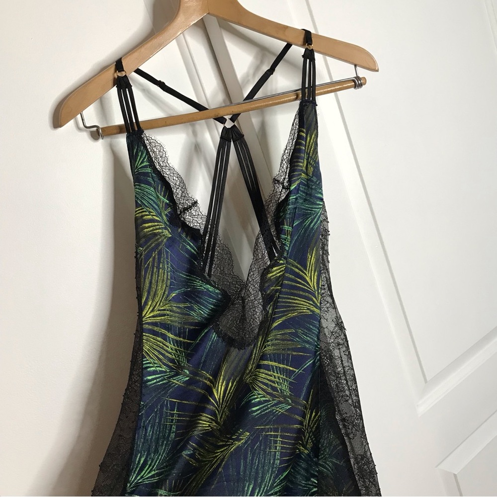 Victoria’s Secret Palm Leaf Slip Dress Size Medium